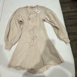 Free People open back sweater dress